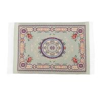 (As Shown1, One size) Dollhouse Vintage Area Rug Oriental Carpet Traditional Pattern Floor Mat Mini House Floor Mat