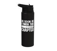 As Soon As I Finish This Chapter Stainless Steel Insulated Water Bottle