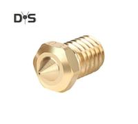 (as the picture, 0.30mm) Hot End Three Eyed Spray Nozzle High Durability Easy to Install Universal High Flow Nozzle 3D Printer Accessories