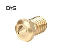 (as the picture, 0.5mm) Hot End Three Eyed Spray Nozzle High Durability Easy to Install Universal High Flow Nozzle 3D Printer Accessories