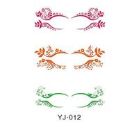 (as the picture, 012) Eye Shadow Tattoo Sticker - Waterproof Temporary Eye Tattoo Makeup Transfer Stickers For Parties/festivals Makeup Rave Accessories