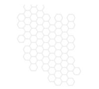 (as the picture, 1) Honeycomb Hexagon Pattern Car Sticker, Self Adhesive Pvc Decals For Car/truck Motorbike Side Stickers