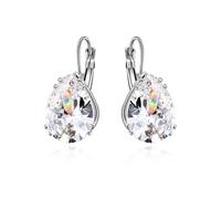 (as the picture, 1) Valentines Day Gift Crystal Big Stone Drop Earrings Fashion Elegant Party Jewelry