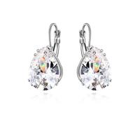 (as the picture, 1) Valentines Day Gift Crystal Big Stone Drop Earrings Fashion Elegant Party Jewelry