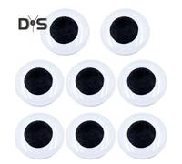 (as the picture, 10cm 8pcs) 8Pcs Halloween Eyes for Bushes Big Googly Eyes Halloween Giant Wiggle Eyes Self-Adhesive Eyes Sticker for DIY Crafts Home Decor