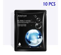 (as the picture, 10PCS) Black Sea Salt Purifying Moisturizing Bubble Face Mask Refreshing and Improving Dryness Mask Gentle Facial Care