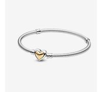 (as the picture, 17cm) Original 925 Sterling Silver Bracelet Snake Chain Charm Bead Bracelets Bangles Women Diy Luxury Fine Jewelry