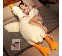(as the picture, 190cm) Big White Goose Sleeping Pillow Plush Toy Doll Doll Oversized Doll