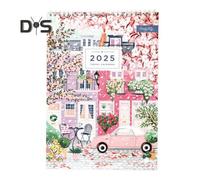 (as the picture, 1pc) 1/2 Pcs 2025 Wall Calendar 12-Month Travel Calendar Wall Hanging Monthly Planner for Home Office Schedule Organizing