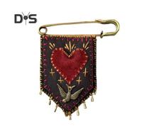 (as the picture, 1pc) 1/2Pcs Hope Protective Pocket with Rosemary Handcrafted Healing Brooch Care Protective Symbols Badge