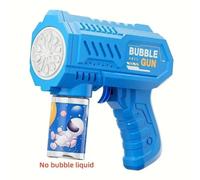 (as the picture) 1PC 10 Holes Children Electric Bubble Gun Rocket Soap Automatic bubble machine Kids Summer Outdoor Bubble Blowing Toys for Kids