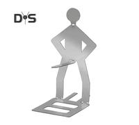 (as the picture, 1pc) Reusable Hot Dog Sausage Stand Holder Funny Standing Man Barbecue Rack for Grilling Anti-Rust Foldable BBQ Accessories for Camping Spring Outing