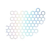 (as the picture, 2) Honeycomb Hexagon Pattern Car Sticker, Self Adhesive Pvc Decals For Car/truck Motorbike Side Stickers
