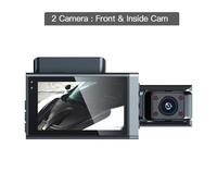 (as the picture, 2 lens) 1080P Car Dashcam 3 Channel Car DVR Front and Rear View Camera WIFI Video Recorder Parking Monitor Black Box Night Version Dash Cam for Cars