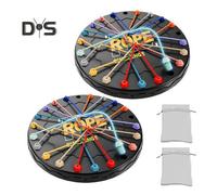 (as the picture, 2 Set) 1/2/3 Sets Kids Rope Untangling Game Twisted Rope Knots Challenge Board Game Logic Thinking Interactive Educational Elastic Rope Unhitching Toy