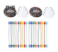 (as the picture, 2 Sets) 1/2/3 Sets Brainy Knots Rope Untangling Game Logic Thinking Twisted Rope Challenge Board Game Kids Adults Educational Elastic Rope Unhitching Toy