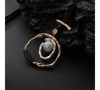 (as the picture) 2025 Four Seasons Pendant Retro Accessory Long Ethnic Style Leaf Simple Accessories Pendant 4