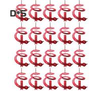 (as the picture, 20PCS) Chinese Zodiac Snake Ornament New Year Hollow Snake Decor Festive Wall Door Hanging Ornament for Home Office Shop