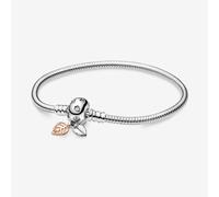 (as the picture, 21cm) Original 925 Sterling Silver Bracelet Snake Chain Charm Bead Bracelets Bangles Women Diy Luxury Fine Jewelry