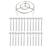 (as the picture, 24PCS) Air Fryer Skewer Stand Stainless Steel Vertical Grill Holder for Grilling Home Kitchen Kabobs Skewer Air Fryer Accessories for BBQ Lovers