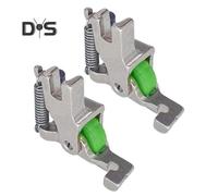 (as the picture, 2pcs) 1/2/3Pcs Rolled Hemmer Presser Foot Invisible Zipper Guide Hem Foot Sewing Machine Edge Guide Bar Hemming Accessories