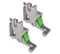 (as the picture, 2pcs) 1/2/3Pcs Rolled Hemmer Presser Foot Invisible Zipper Guide Hem Foot Sewing Machine Edge Guide Bar Hemming Accessories