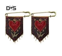 (as the picture, 2pcs) 1/2Pcs Hope Protective Pocket with Rosemary Handcrafted Healing Brooch Care Protective Symbols Badge