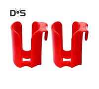 (as the picture, 2pcs) 1/2pcs Red Cookie Holder Mug 10-cookie Stand Plastic Cup Side Cookie Organizer Freshness-sealing Cookie Container Storage Red Cookie Cup With Storage