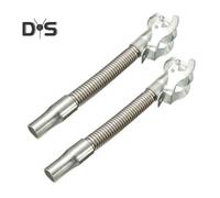 (as the picture, 2pcs) Car Fuel Pouring Pipe Stainless Steel Flexible Pouring Spout Nozzle Gas Can Oil Pail Pour Outlet Nozzle Tubing Guide for 5L/10L/20L Jerrycans