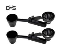 (as the picture, 2pcs) Coffee Scoop Funnel for K Cup Pods 2 Tbsp Capacity Easy-Scoop Leveler Reusable No-Spill Funnel Multipurpose Spoon for Ground Coffee Protein Powder