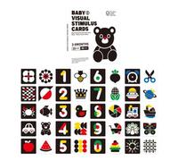 (as the picture, 3-6M) 1 Box Baby Black White Cards Infants High Contrast Flash Card 0-3 Months Newborns Visual Stimulation Brain Sensory Development Paper Card Toy