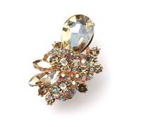 (as the picture, 3) Retro Fashion Ring Creative Full Diamond Ring Adjustable Opening Ring Bohemian Ethnic Style Ring Fashion Ring