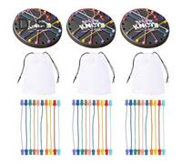 (as the picture, 3 Sets) 1/2/3 Sets Brainy Knots Rope Untangling Game Logic Thinking Twisted Rope Challenge Board Game Kids Adults Educational Elastic Rope Unhitching Toy