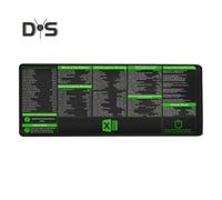 (as the picture, 30*80cm B) Mouse Pad Large Excel Cheat Sheet Desk Pad Wear Resistant Smooth Surface Non-Slip Base Easy to Clean Table Gaming Mousepad