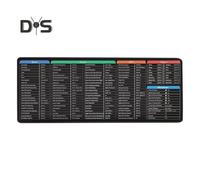 (as the picture, 30*80cm E) Mouse Pad Large Excel Cheat Sheet Desk Pad Wear Resistant Smooth Surface Non-Slip Base Easy to Clean Table Gaming Mousepad
