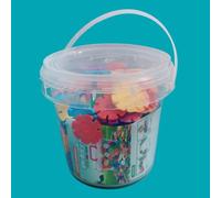 (as the picture, 300 pieces in a barrel) Snowflake Building Blocks Puzzle Toys for Young Children