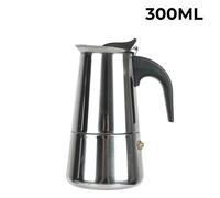 (as the picture, 300ml) Moka Coffee Maker Coffee Maker Pot Mocha Espresso Latte Stovetop Filter Coffee Pot for Kitchen 2/4/6/9 Cups Stainless Steel