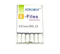 (as the picture, 31mm K-15) 31mm Dental K Files Root Canal Endo Files Dental Hand Files Stainless Steel K Files Dentist Tools