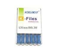(as the picture, 31mm K-30) 31mm Dental K Files Root Canal Endo Files Dental Hand Files Stainless Steel K Files Dentist Tools