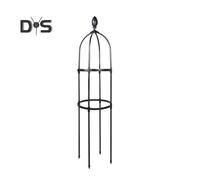 (as the picture, 32cm Dual Layer) Metal Plant Trellis Garden Obelisk Trellis Climbing Plants Support Frame Easy Assembly Vertical Cage Trellis for Climbing Vines And Flowers Yard Art