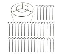 (as the picture, 36pcs) Air Fryer Skewer Stand Stainless Steel Vertical Grill Holder for Grilling Home Kitchen Kabobs Skewer Air Fryer Accessories for BBQ Lovers
