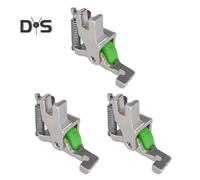 (as the picture, 3pcs) 1/2/3Pcs Rolled Hemmer Presser Foot Invisible Zipper Guide Hem Foot Sewing Machine Edge Guide Bar Hemming Accessories