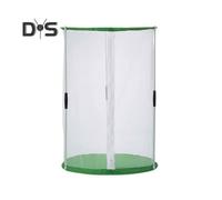 (as the picture, 40cm) Butterfly Habitat Mini Greenhouse for Indoor Outdoor Observation Sturdy Reusable Cylinder Shape Cage with Visible Mesh