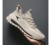 (as the picture, 44) Mesh Permeable Sneakers Fashion Lightweight Soft-soled Running Shoes Single Mesh Permeable Hollowed Out Men's Shoes Low-top Flying Woven Sandals