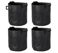 (as the picture, 4pcs) 5 Gallon Grow Bag Heavy Duty Non-Woven Fabric Planting Bag with Handles Thickened Grow Pot for Plants Vegetables Strawberries Herbs