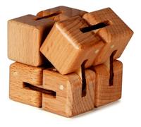 (as the picture, 5.08*5.08*5.08cm) Infinity Cube Fidget Toy, Stimulating & Engaging Fidget Toy, Fidgets Travel Toys, Boy Gift Ideas - 1 Pack Beech Wood