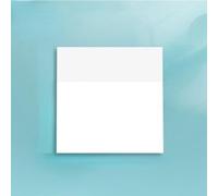 (as the picture) 50sheets Transparent Sticky Note Pads Stickers Paper Clear Notepad Posits Waterproof Memo Pad