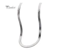 (as the picture, 55cm D) Lady Snake Bone Chain Necklace Lightweight Adjustable with Extended Chain Luster Titanium Steel Valentines Day Gift Jewelry for Dates Work Parties