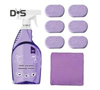 (as the picture, 6pcs B) 6/12Pcs/Set Foam Cleaner Set Natural Plant Concentrate Powerful Stain Remover Universal Home Cleaning Solution