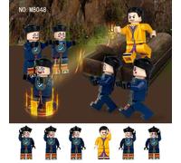 (as the picture) 6pcs M8048 Zombie Path Long Small Particle Assembly Doll Assembly Building Block Children's Toy